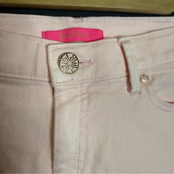 NWT Lilly Pulitzer Pink Jean Shorts size 0 - Picture 4 of 10